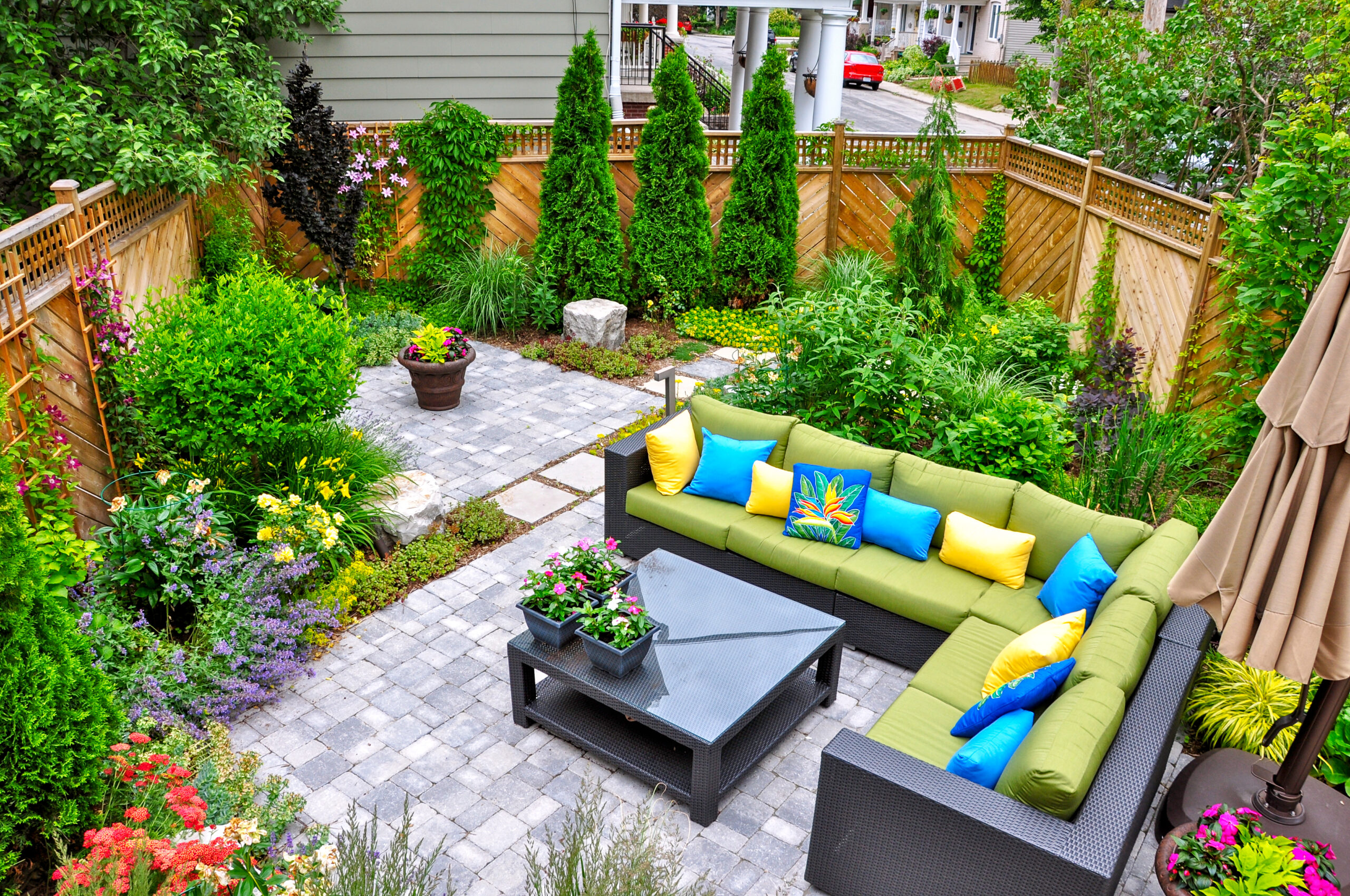 Garden landscaping