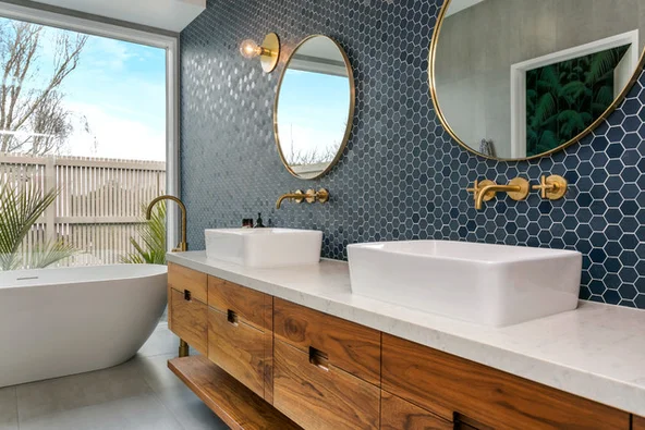 The Image is Showing Renovated Bathroom. Property maintenance melbourne