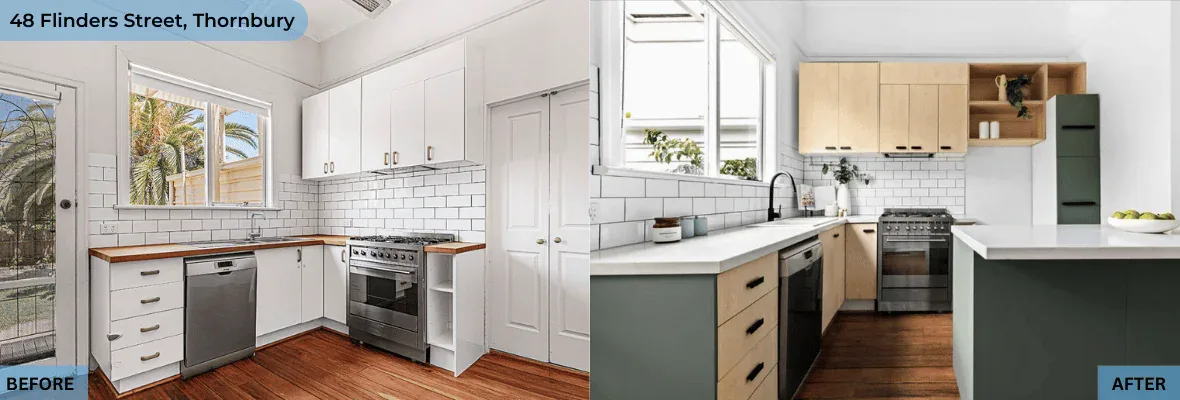 Kitchen renovation Thornbury by Reprop Group
